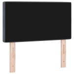 vidaXL Cap de pat LED cu buton cristale, tapițat, gri închis, 80 cm, din velur