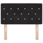 vidaXL Tăblie LED cu lumini cu bandă LED Argyle Negru 80 cm Catifea vidaXL Tăblie LED cu lumini cu bandă LED Argyle Negru 80 cm Catifea