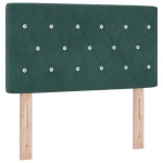 vidaXL Tăblie LED cu lumini cu bandă LED Verde închis 80 cm Catifea