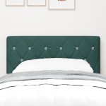 vidaXL Tăblie LED cu lumini cu bandă LED Verde închis 80 cm Catifea