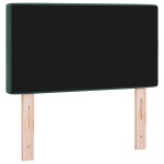 vidaXL Tăblie LED cu lumini cu bandă LED Verde închis 80 cm Catifea