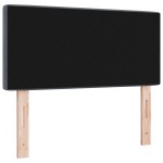 vidaXL Tăblie LED cu lumini cu bandă LED Gri închis 90 cm Catifea