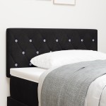 vidaXL Tăblie LED cu lumini cu bandă LED Argyle Negru 90 cm Catifea vidaXL Tăblie LED cu lumini cu bandă LED Argyle Negru 90 cm Catifea