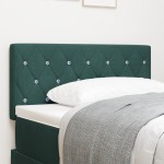 vidaXL Tăblie LED cu lumini cu bandă LED Verde închis 90 cm Catifea