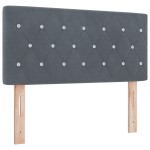 vidaXL Tăblie LED cu lumini cu bandă LED Gri închis 100 cm Catifea