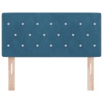 vidaXL Tăblie LED Argyle cu headboard Albastru închis 100 cm Catifea vidaXL Tăblie LED Argyle cu headboard Albastru închis 100 cm Catifea