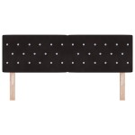 vidaXL Cap de pat LED cu butoane din cristal căptușit negru de 80 cm, Velur vidaXL Cap de pat LED cu butoane din cristal căptușit negru de 80 cm, Velur