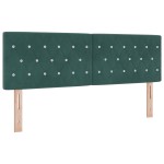 vidaXL Cap de pat LED cu buton din cristal, tapițat cu catifea verde de 80 cm vidaXL Cap de pat LED cu buton din cristal, tapițat cu catifea verde de 80 cm