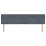 vidaXL Tăblie LED cu lumini cu bandă LED Gri închis 90 cm Catifea