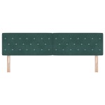 vidaXL Cap de pat LED cu buton, din cristal ștanțat, verde închis, 90 cm, catifea. vidaXL Cap de pat LED cu buton, din cristal ștanțat, verde închis, 90 cm, catifea.