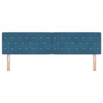 vidaXL Cap de pat LED cu buton din cristal, acoperit cu catifea albastră de 90 cm. vidaXL Cap de pat LED cu buton din cristal, acoperit cu catifea albastră de 90 cm.