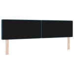 vidaXL Cap de pat LED cu buton din cristal, acoperit cu catifea albastră de 90 cm. vidaXL Cap de pat LED cu buton din cristal, acoperit cu catifea albastră de 90 cm.