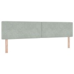 vidaXL Tăblie LED cu lumini cu bandă LED Gri deschis 100 cm Catifea