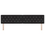vidaXL Tăblie LED cu lumini cu bandă LED Argyle Negru 100 cm Catifea vidaXL Tăblie LED cu lumini cu bandă LED Argyle Negru 100 cm Catifea