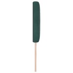 vidaXL Cap de pat LED , cu buton cristalin, tapițat în catifea verde închis, de 100 cm