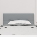 vidaXL Capac de pat cu LED, gri deschis, cu butoane acoperit, 80 cm vidaXL Capac de pat cu LED, gri deschis, cu butoane acoperit, 80 cm