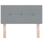 vidaXL Capac de pat cu LED, gri deschis, cu butoane acoperit, 80 cm vidaXL Capac de pat cu LED, gri deschis, cu butoane acoperit, 80 cm