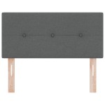 vidaXL Cap de pat LED gri închis cu butoane, tapițat, 80 cm vidaXL Cap de pat LED gri închis cu butoane, tapițat, 80 cm
