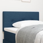 vidaXL Cap de pat LED cu buton, cusut cu un button albastru, 80 cm, țesătură vidaXL Cap de pat LED cu buton, cusut cu un button albastru, 80 cm, țesătură