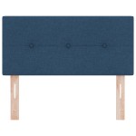 vidaXL Cap de pat LED cu buton, cusut cu un button albastru, 80 cm, țesătură vidaXL Cap de pat LED cu buton, cusut cu un button albastru, 80 cm, țesătură