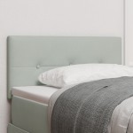 vidaXL Cap de pat LED cu tapițerie butonată Gri deschis 80 cm Catifea vidaXL Cap de pat LED cu tapițerie butonată Gri deschis 80 cm Catifea