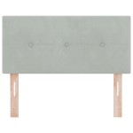 vidaXL Cap de pat LED cu tapițerie butonată Gri deschis 80 cm Catifea vidaXL Cap de pat LED cu tapițerie butonată Gri deschis 80 cm Catifea