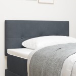 vidaXL Tăblie cap cu lumini cu bandă LED Ajustabil Gri 80 cm Catifea vidaXL Tăblie cap cu lumini cu bandă LED Ajustabil Gri 80 cm Catifea