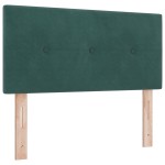 vidaXL Tăblie cap cu lumini cu bandă LED Ajustabil Verde 80 cm Catifea