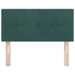 vidaXL Tăblie cap cu lumini cu bandă LED Ajustabil Verde 80 cm Catifea