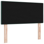 vidaXL Tăblie cap cu lumini cu bandă LED Ajustabil Verde 80 cm Catifea