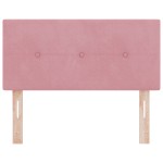 Cap de pat LED vidaXL cu butoane, tuftat, roz, 80 cm, catifea Cap de pat LED vidaXL cu butoane, tuftat, roz, 80 cm, catifea