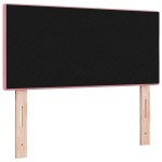 Cap de pat LED vidaXL cu butoane, tuftat, roz, 80 cm, catifea Cap de pat LED vidaXL cu butoane, tuftat, roz, 80 cm, catifea