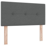 vidaXL Cuvertură LED întărită cu buton gri închis, 90 cm, țesătură