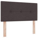 vidaXL Cap de pat LED tapițat cu buton, închis la culoare, de 90 cm, țesătură vidaXL Cap de pat LED tapițat cu buton, închis la culoare, de 90 cm, țesătură