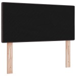 vidaXL Cap de pat LED tapițat cu buton, închis la culoare, de 90 cm, țesătură vidaXL Cap de pat LED tapițat cu buton, închis la culoare, de 90 cm, țesătură