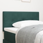 vidaXL Cap de pat LED cu butoane, catifea verde închis, 90 cm vidaXL Cap de pat LED cu butoane, catifea verde închis, 90 cm