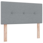 vidaXL Cap de pat LED tapițat , gri deschis, 100 cm, țesătură vidaXL Cap de pat LED tapițat , gri deschis, 100 cm, țesătură