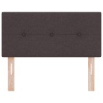vidaXL Cap de pat cu LED, tapițat, maro închis, 100 cm, țesătură. vidaXL Cap de pat cu LED, tapițat, maro închis, 100 cm, țesătură.