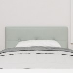 vidaXL Cap de pat LED cu butoane, capitonat, gri deschis, 100 cm, catifea vidaXL Cap de pat LED cu butoane, capitonat, gri deschis, 100 cm, catifea
