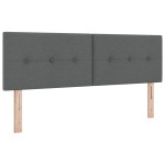 vidaXL Cap de pat cu LED și butoane, gri închis, 72 cm, din țesătură