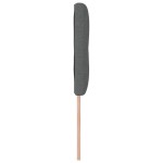 vidaXL Cap de pat cu LED și butoane, gri închis, 72 cm, din țesătură