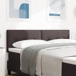 vidaXL Cap de pat LED maro închis cu butoane, 72 cm, din țesătură