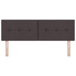 vidaXL Cap de pat LED maro închis cu butoane, 72 cm, din țesătură
