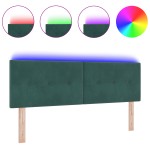 vidaXL Cap de pat LED tapițat cu butoane verde închis 72 cm catifea vidaXL Cap de pat LED tapițat cu butoane verde închis 72 cm catifea