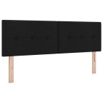 vidaXL Cap De Pat LED Negru, Cu Butoane și Matlasat, 80 cm, Din Material Textil. vidaXL Cap De Pat LED Negru, Cu Butoane și Matlasat, 80 cm, Din Material Textil.