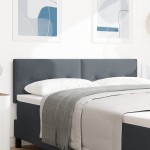 vidaXL Cap de pat cu LED, tapitat cu butoni, gri închis, 80 cm, catifea vidaXL Cap de pat cu LED, tapitat cu butoni, gri închis, 80 cm, catifea