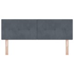 vidaXL Cap de pat cu LED, tapitat cu butoni, gri închis, 80 cm, catifea vidaXL Cap de pat cu LED, tapitat cu butoni, gri închis, 80 cm, catifea