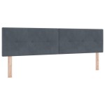 vidaXL Cap de Pat LED Tapitat Gri Închis 180 cm Catifea vidaXL Cap de Pat LED Tapitat Gri Închis 180 cm Catifea