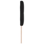 Cap de pat LED vidaXL, buton capitonat, negru, 90 cm, catifea