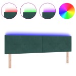 vidaXL Tăblie cap cu lumini cu bandă LED Ajustabil Verde 90 cm Catifea vidaXL Tăblie cap cu lumini cu bandă LED Ajustabil Verde 90 cm Catifea